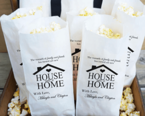 Custom Popcorn Bag Housewarming Gift